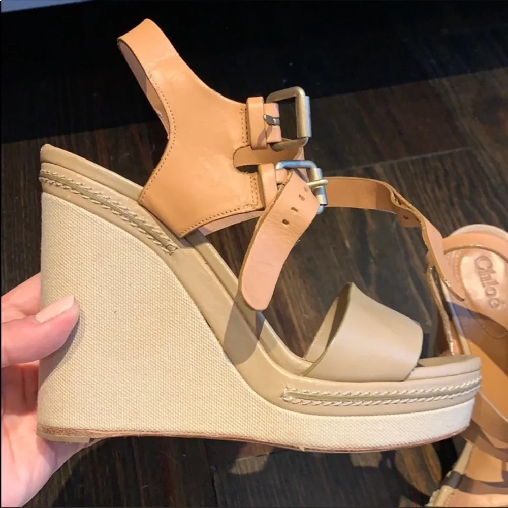 Chloé Wedges size 38 - Picture 3 of 5